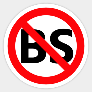 NO BS Sticker